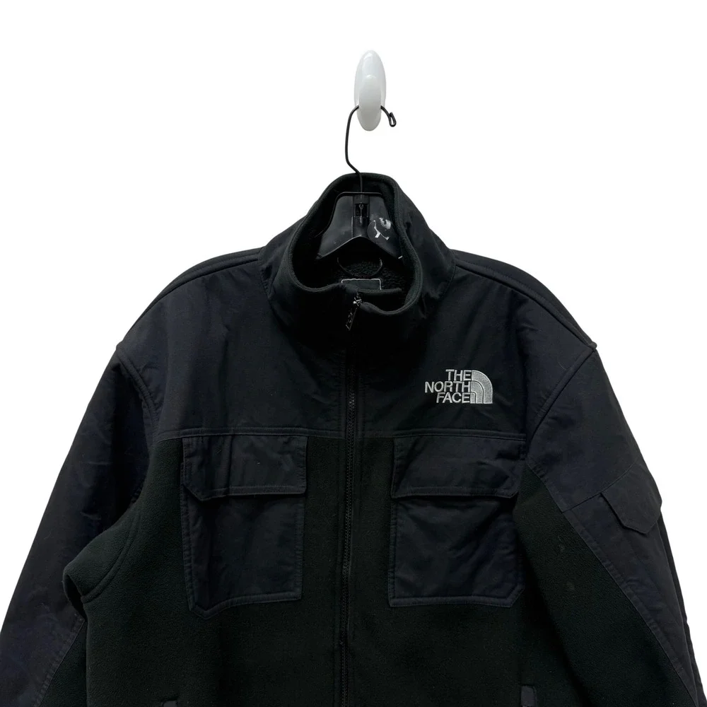The North Face Salinas Fleece Jacket‎ Mens Large Black Full Zip Utility Coat L